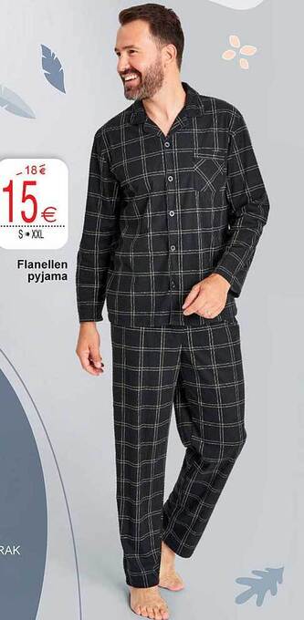Cora Flanellen pyjama aanbieding