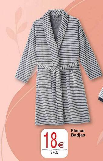 Cora Fleece badjas aanbieding