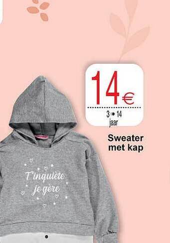 Cora Sweater met kap aanbieding