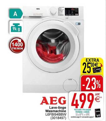 Cora Aeg wasmachine aanbieding