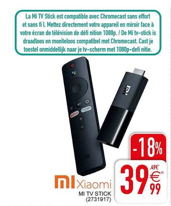 Cora Xiaomi mi tv stick aanbieding