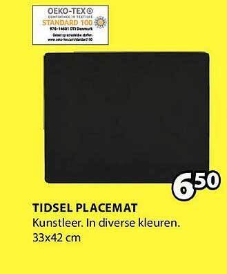 Jysk Tidsel placemat aanbieding