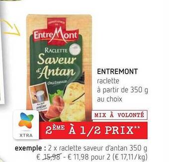 Spar Entremont raclette aanbieding