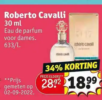Kruidvat Roberto cavalli 30 ml eau de parfum voor dames aanbieding