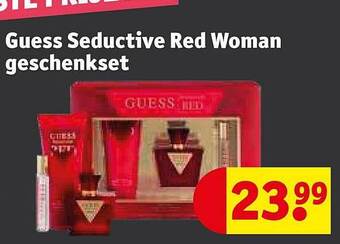 Kruidvat Guess seductive red woman geschenkset aanbieding