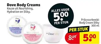 Kruidvat Dove body creams aanbieding