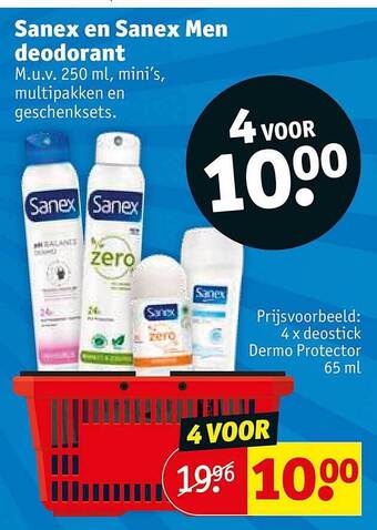 Kruidvat Sanex en sanex men deodorant aanbieding