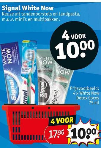 Kruidvat Signal white now aanbieding