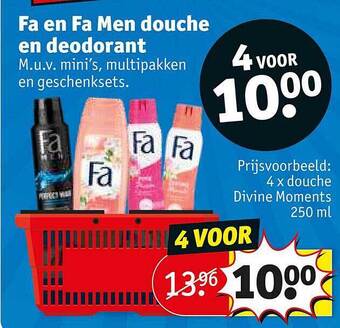 Kruidvat Fa en fa men douche en deodorant aanbieding