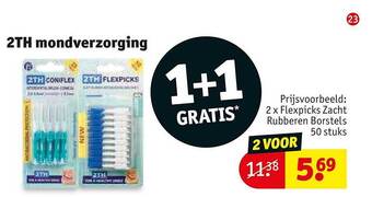 Kruidvat 2th mondverzorging 1+1 gratis aanbieding