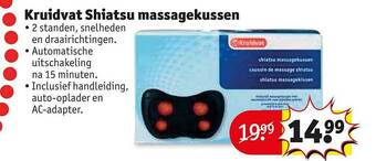 Kruidvat shiatsu massagekussen