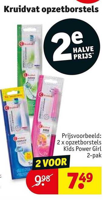 Kruidvat Kruidvat opzetborstels aanbieding