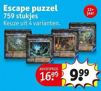 Kruidvat Escape puzzel 759 stukjes aanbieding