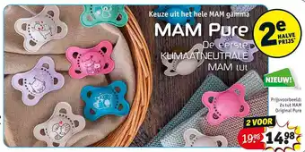 Kruidvat Mam original pure aanbieding