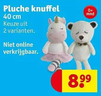 Kruidvat Pluche knuffel 40 cm aanbieding