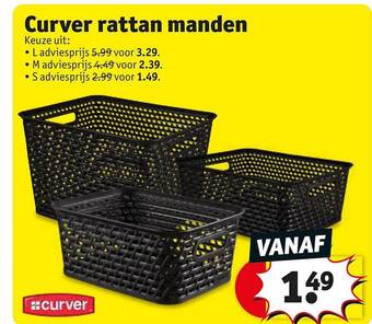 Curver rattan manden