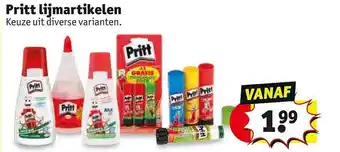 Kruidvat Pritt lijmartikelen aanbieding