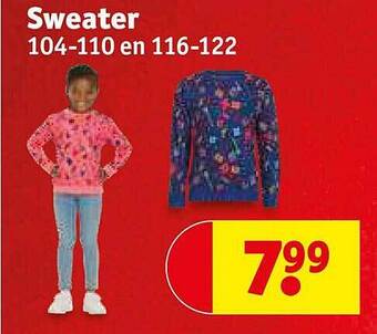 Kruidvat Sweater aanbieding