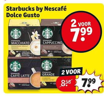 Kruidvat Starbucks by nescafe dolce gusto aanbieding