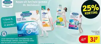 Kruidvat Dr. beckmann 25% korting aanbieding