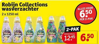 Kruidvat Robijn collections wasverzachter aanbieding