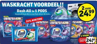 Kruidvat Dash all in one pods zeebries aanbieding