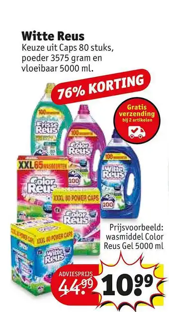Kruidvat Witte reus aanbieding