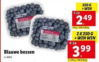 Lidl Blauwe bessen aanbieding
