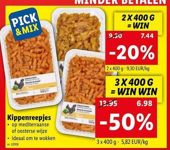 Lidl Kippenreepjes aanbieding