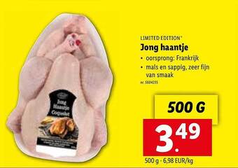 Lidl Limited edition jong haantje aanbieding