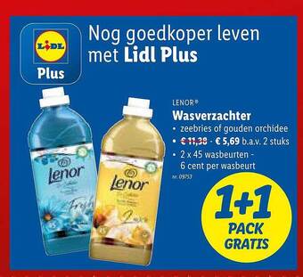 Lidl Lenor wasverzachter aanbieding