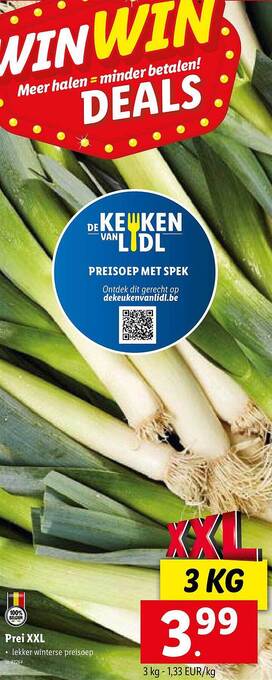 Lidl Prei xxl aanbieding