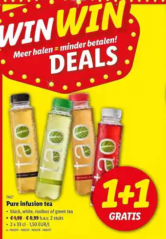 Lidl Tao infusion tea aanbieding