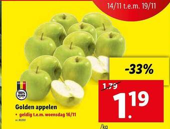 Lidl Golden appelen aanbieding
