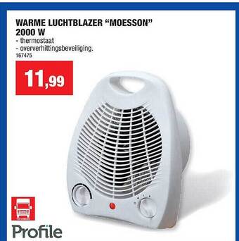 Hubo Warme luchtblazer moesson 2000 w aanbieding