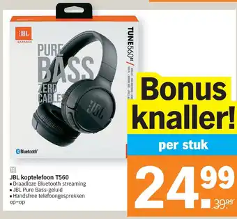 Albert Heijn JBL koptelefoon T560 aanbieding