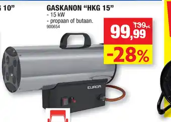 Hubo Eurom Gaskanon HKG 15 aanbieding