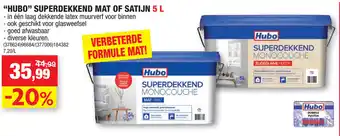 Hubo Hubo Superdekkend Mat of Satijn 5 L aanbieding