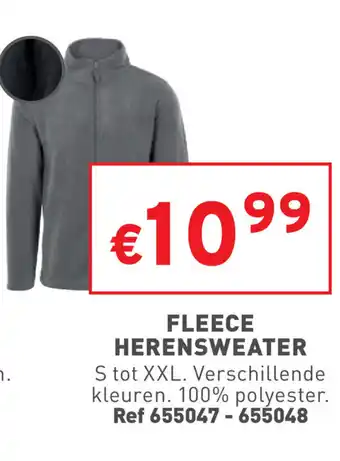Trafic Fleece herensweater S tot XXL Ref. 655047-655048 aanbieding