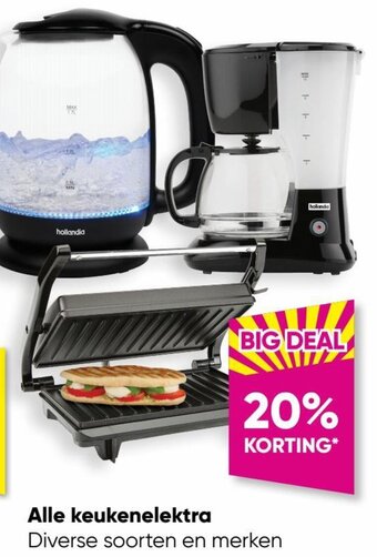 Big Bazar Alle keukenelektra aanbieding