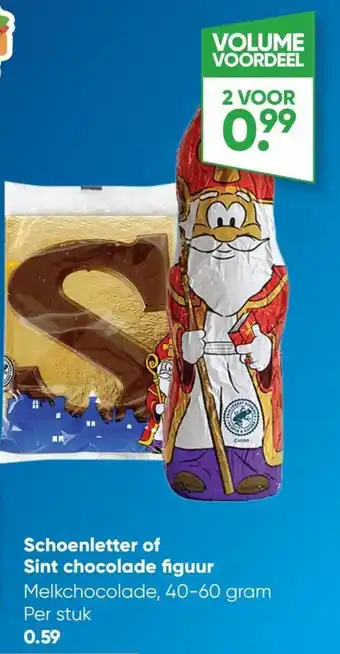 Schoenletter of sint chocolade figuur