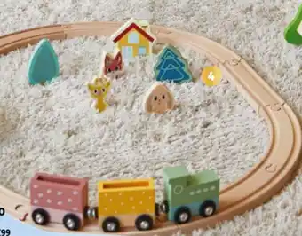 Circuit train en bois Leo