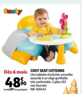 Auchan Smoby cosy seat cotoons Ref. 400443 aanbieding