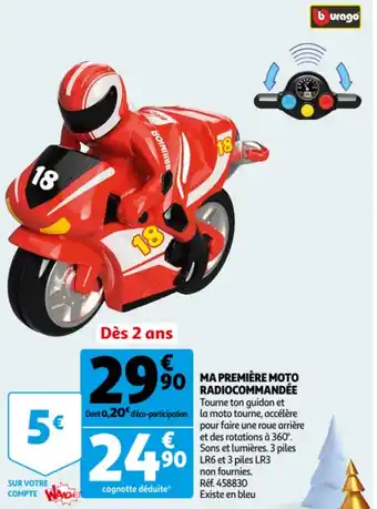 Burago ma premiere moto radiocommandee Ref. 458830
