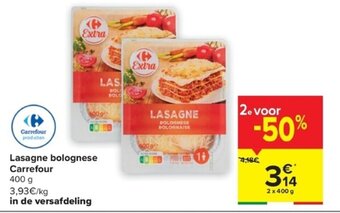 Lasagne bolognese Carrefour