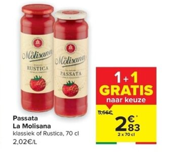 Carrefour Passata La Molisana aanbieding