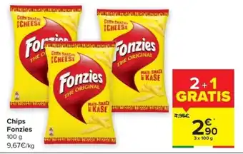 Carrefour Chips Fonzies 100g aanbieding