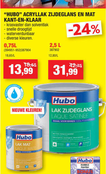 Hubo Hubo Acryllak Zijdeglans En Mat Kant-En-Klaar aanbieding
