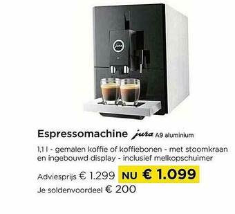 Molecule Espressomachine Jura A9 Aluminium aanbieding
