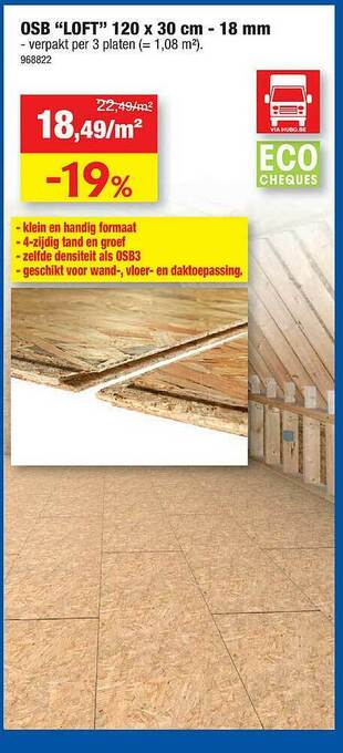 Hubo Osb aanbieding